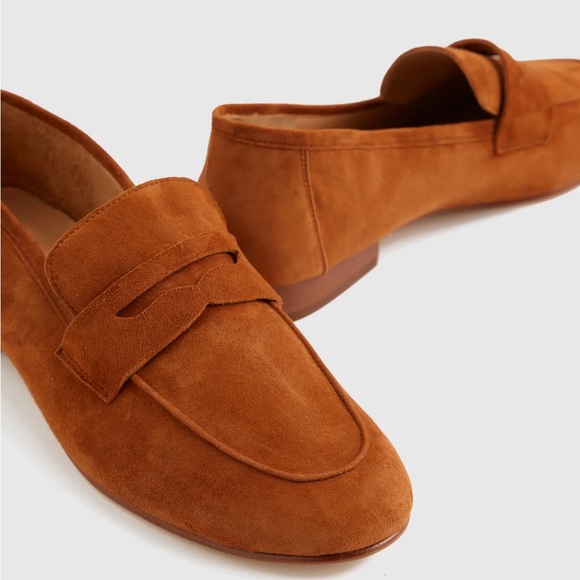 Quince Shoes - Quince | NEW Italian Suede Penny Loafer in Cognac 8